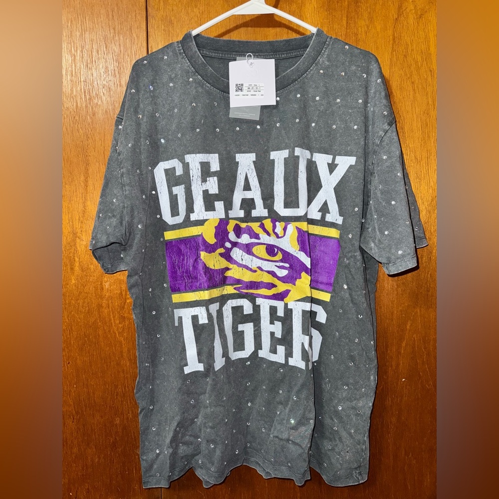 Gameday Couture rhinestone LSU shirt